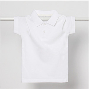 校园风短袖翻领上衣校服T恤G34-0089