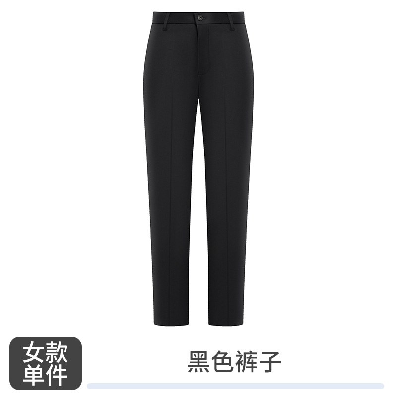 380g色纺哔叽双扣商务西裤129-6988西裤女款图2