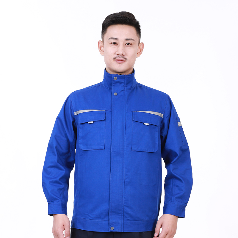 涤棉磨毛厚纱卡长袖工服上衣通款 J02-1810上衣图4