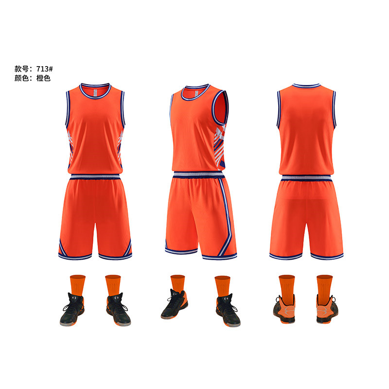 运动训练舒适透气篮球服成人套装GY1-713图4