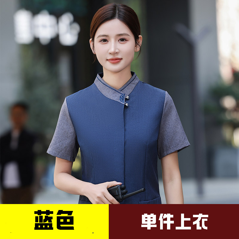 柔软透气半圆保洁工作服H19-半圆保洁女款图3