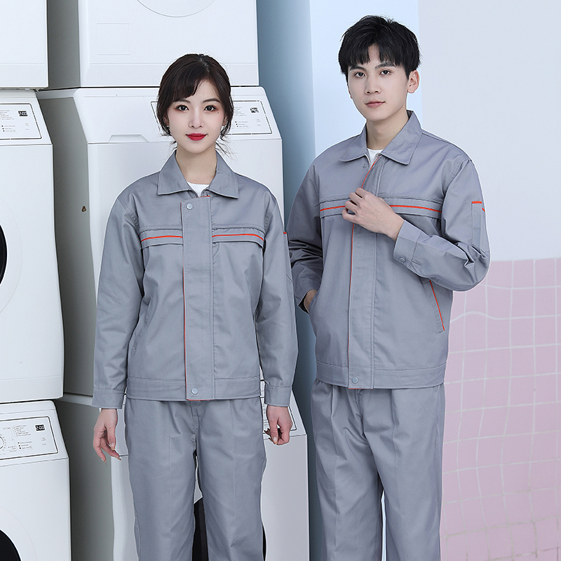 全工艺涤棉工作服工装套装HBY-T1801-T1805套装图5