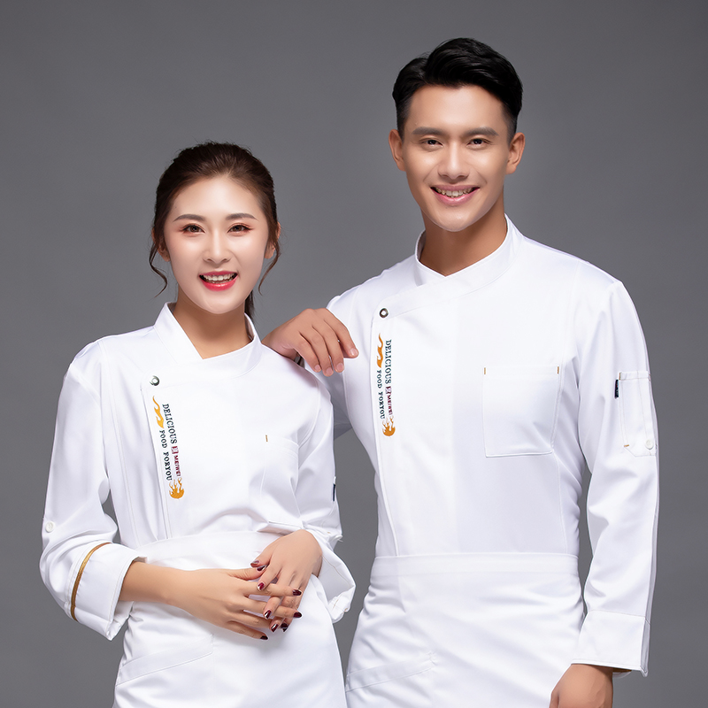 火焰长袖厨师服上衣H12-L042图4