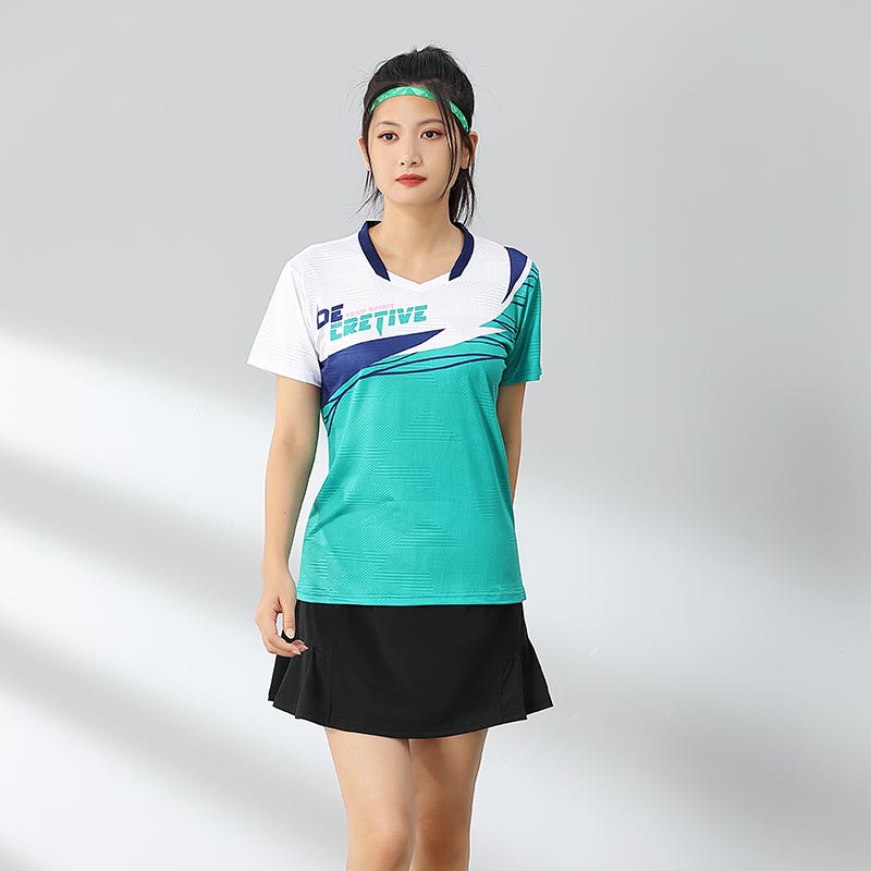 网羽运动训练服短袖单上衣120-1892女款图3