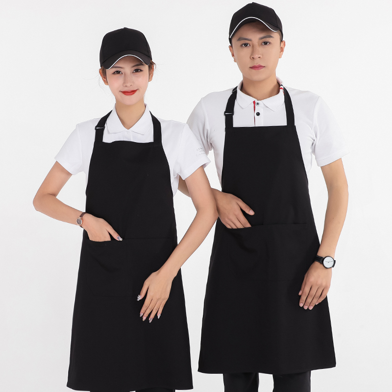 全棉防水挂脖围裙U01-159图2