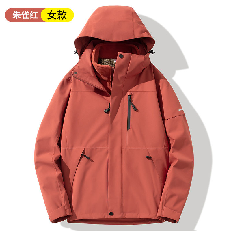 石墨烯内胆三合一冲锋衣女款KM2-25628图4