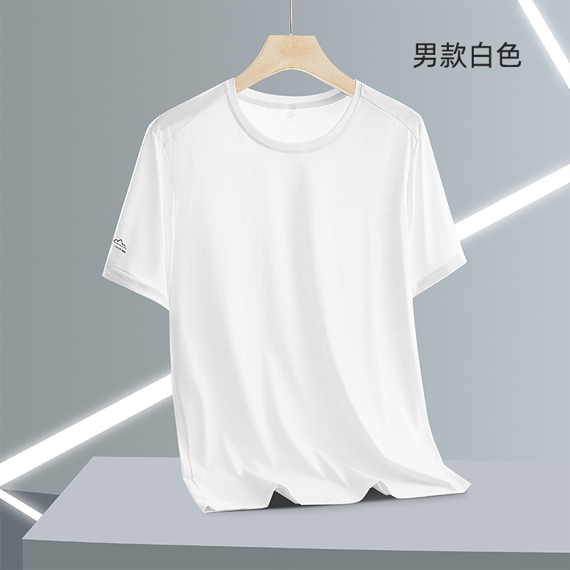 速干冰丝网眼情侣圆领短袖T恤男款KO-2311男款图5