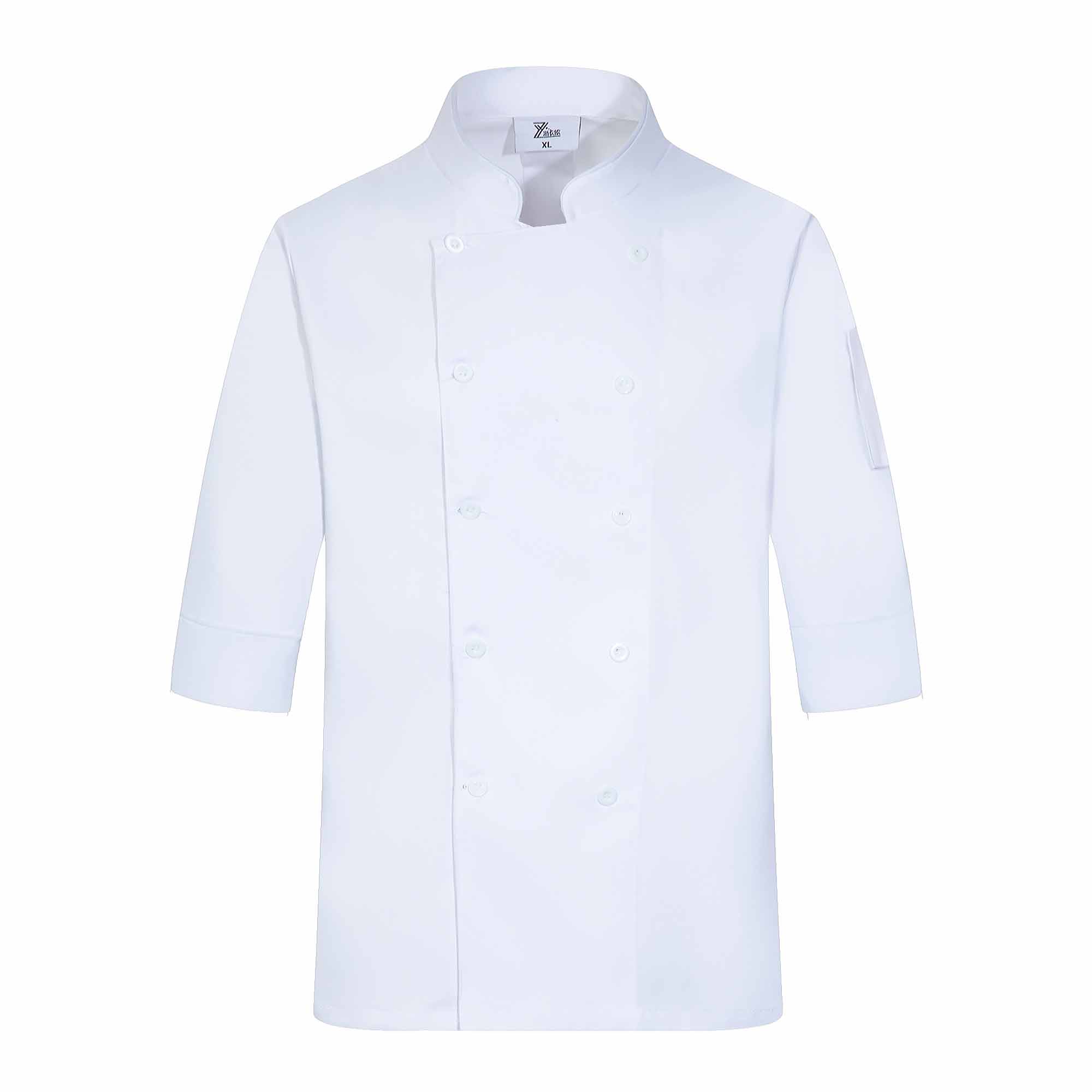 新白鹿七分袖厨师服上衣H02-22608图3