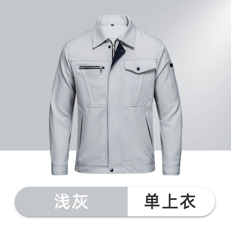 双层交织涤盖棉面料工作服套装上衣B11-涤盖棉01-02款上衣图4