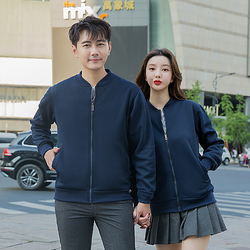 700g韩国绒立领拉链棒球服通款YZ02-2196图4