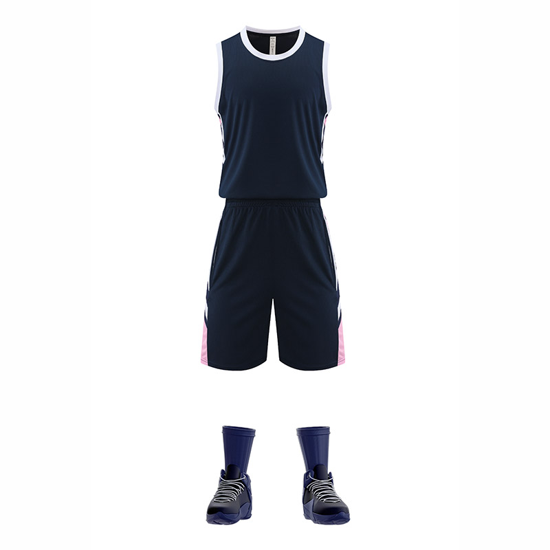 美式拼色篮球服套装GB12-227图2