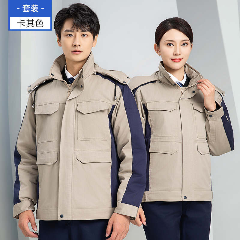 网格防静电可拆卸内胆工作服棉衣上衣H28-3D02MY图3