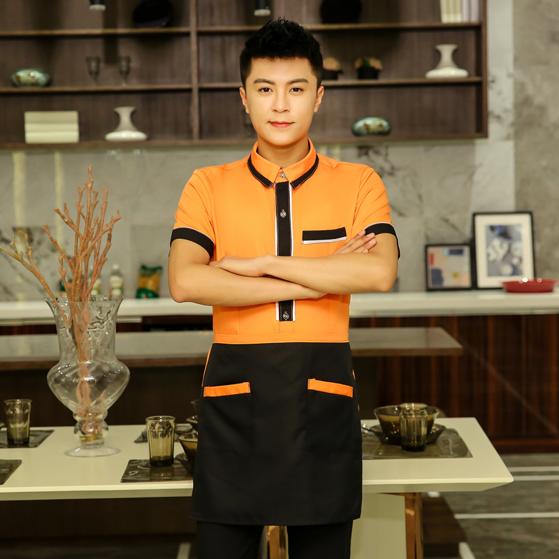 王者衬衣服务员工作服上衣+围裙H19-L013图4