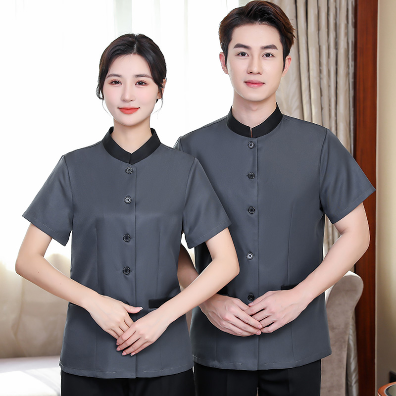 直保保洁工作服短袖上衣H14-030-032图3