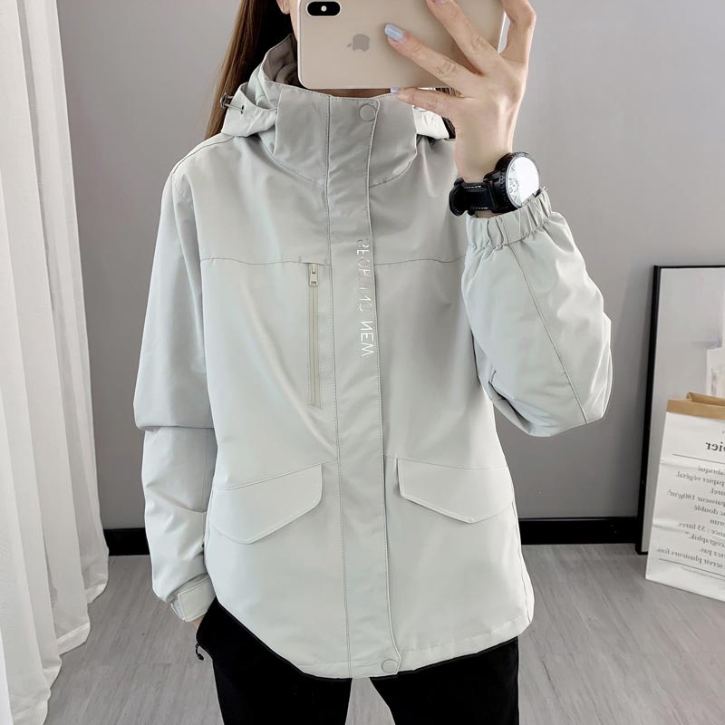 摇粒绒内胆保暖三合一冲锋衣两件套KG2-9066女款图2