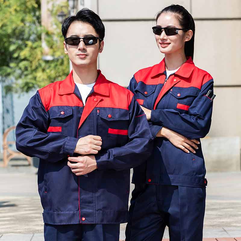 涤丝加厚磨毛拼肩长袖工装上衣M04-8040上衣图7
