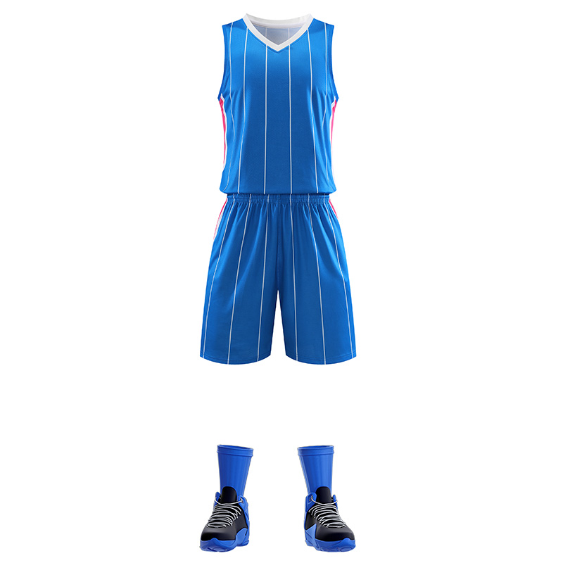 微弹透气美式篮球服套装YA-8621图2