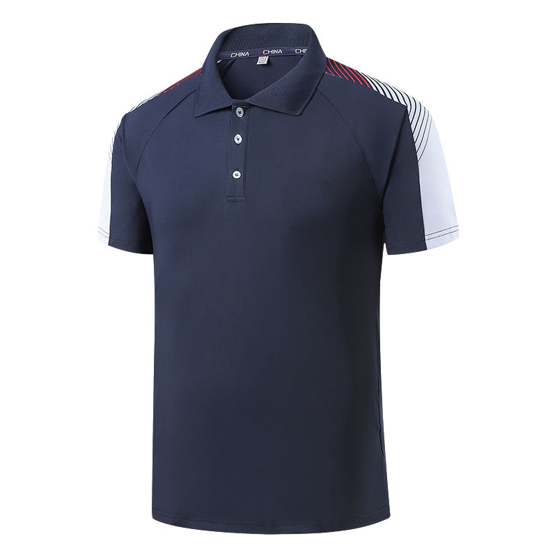 350g高端冰丝亲子训练服短袖翻领速干T恤KA2-8903图2