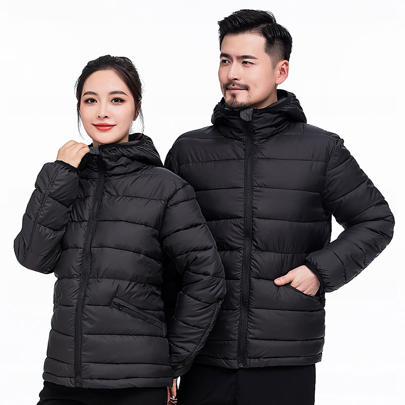 轻薄连帽羽绒服外套棉衣H22-103图2