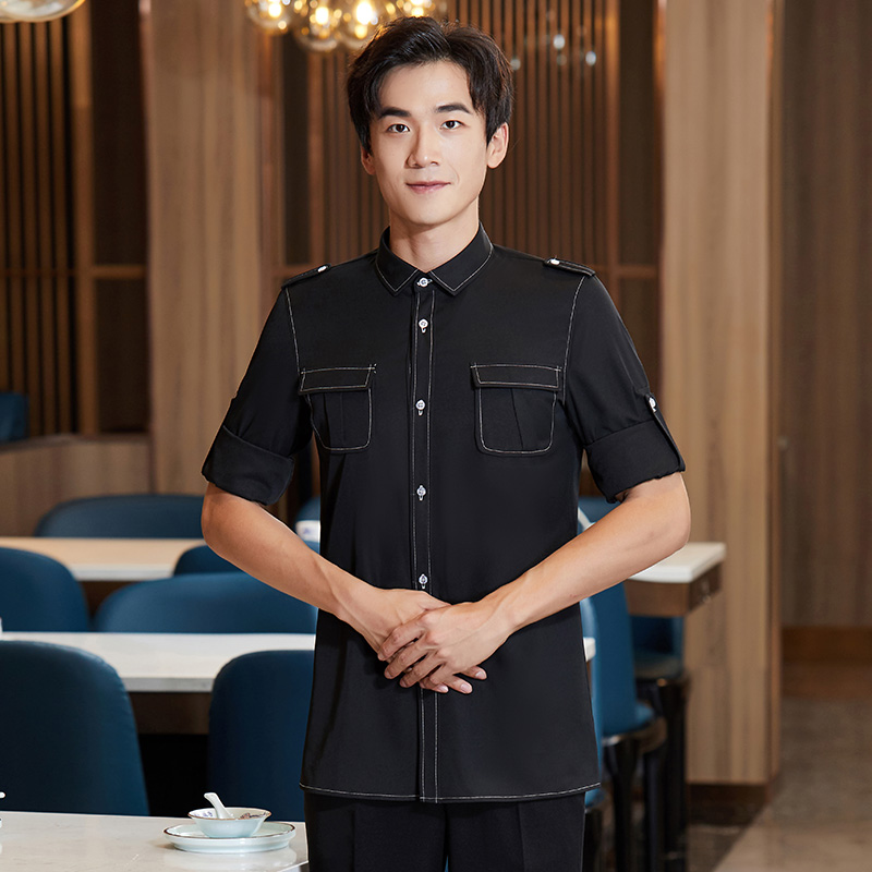 工装衬衣长袖服务员工作服H01-2020-55图9