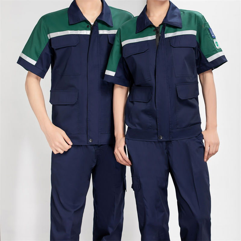 夏季网格防静电短袖工作服套装H22-23621图5