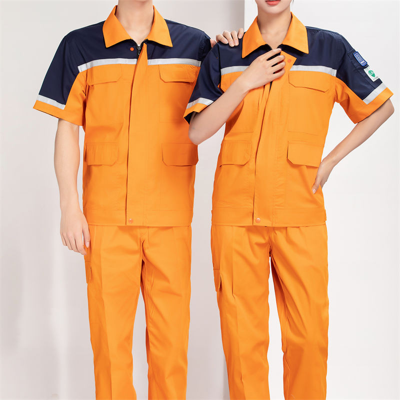 夏季网格防静电短袖工作服套装H22-23621图4