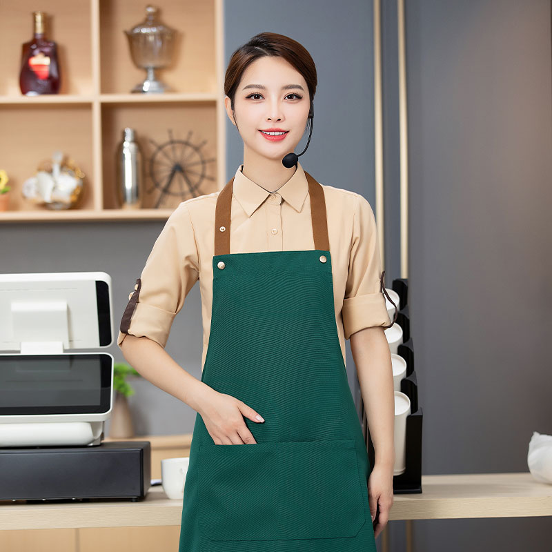 帆布防水挂脖围裙H27-01图6
