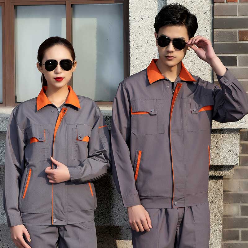 全工艺涤棉工作服老款缺兜H13-033-035上衣图3
