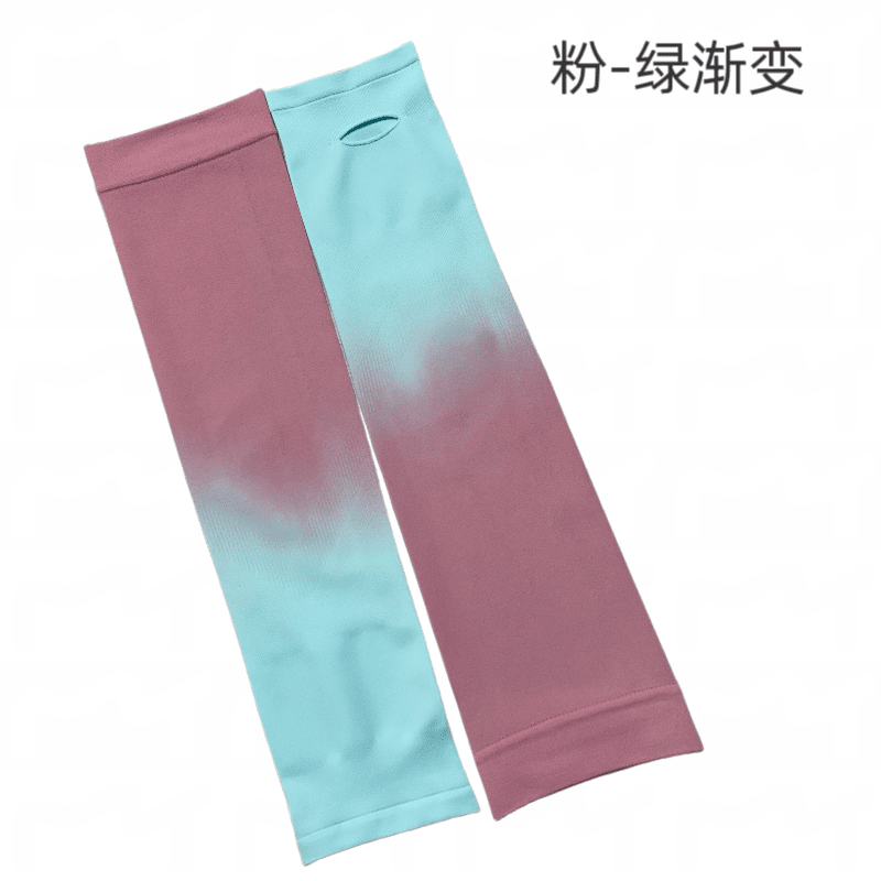 明星同款旅行渐变色露指防晒冰袖GJ42-301图2