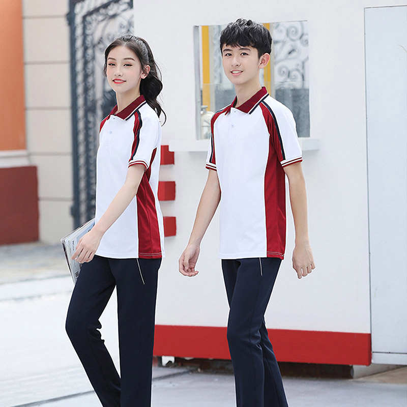 运动校服短袖套装KI2-577套装图2