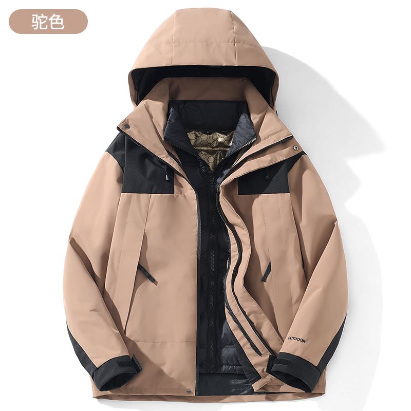 秋冬户外登山羽绒内胆三合一冲锋衣KP-2369图6