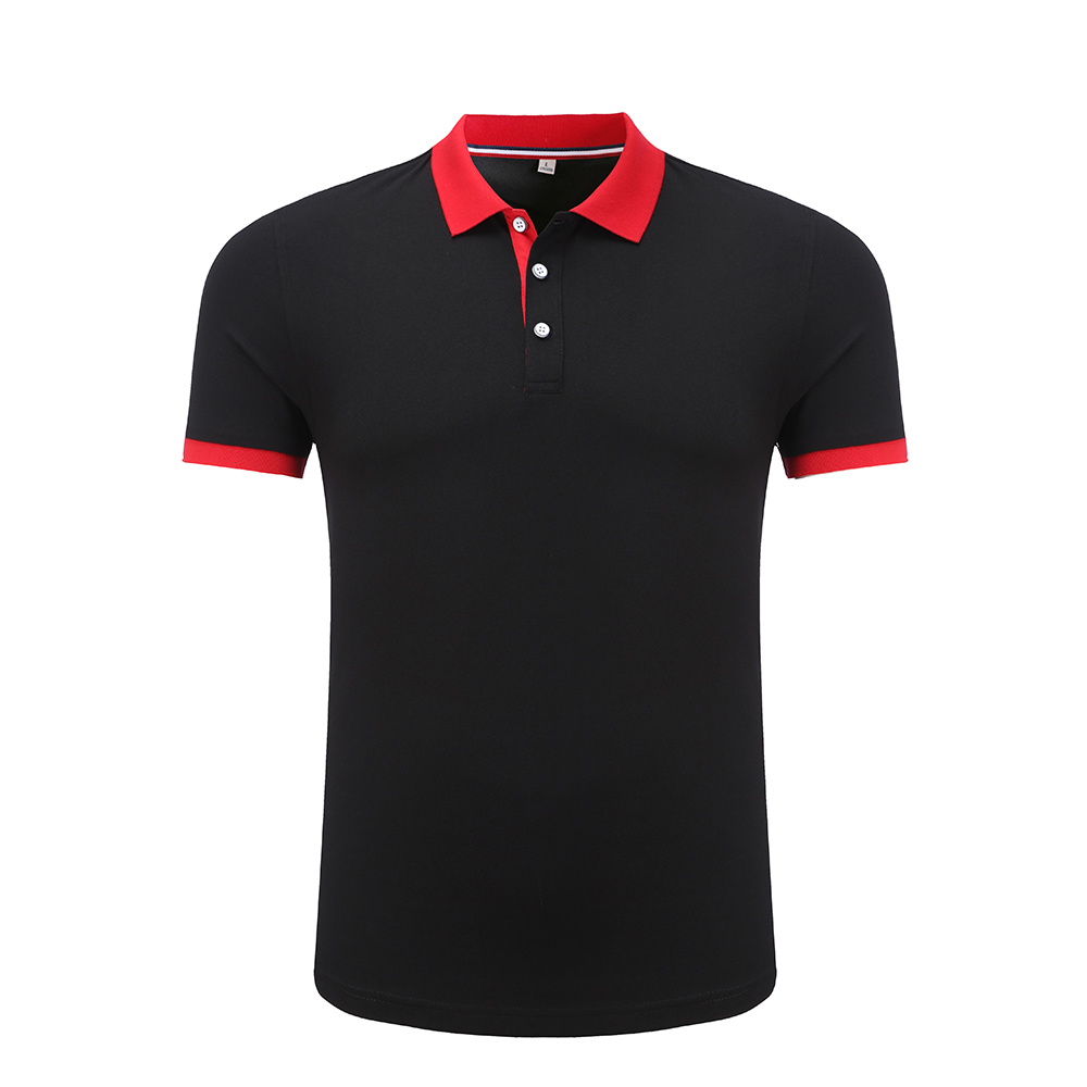 200g拼色领翻领酒店短袖服务员工作服H04-8019图2