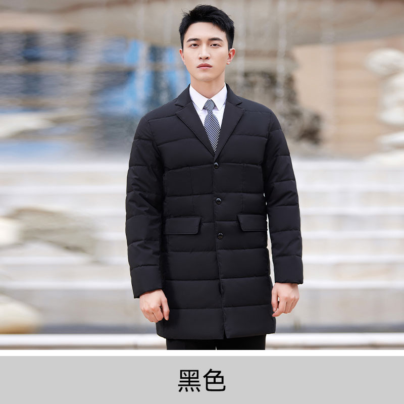 翻领加厚羽绒棉服中长款男款DY7-253A男款图2