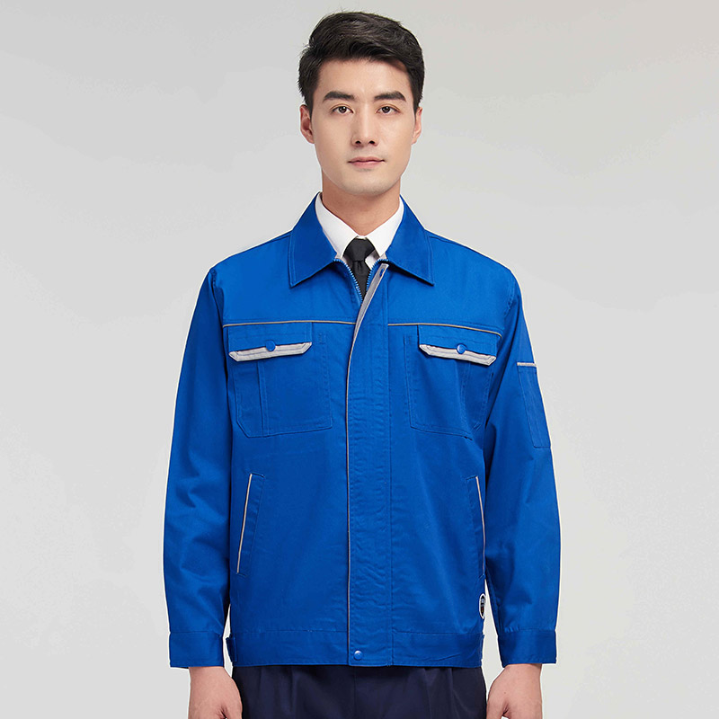 涤棉纱卡拼色工作服套装102-2031图6