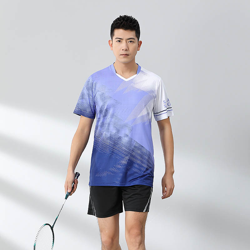 网羽运动训练服短袖单上衣120-1884男款图3