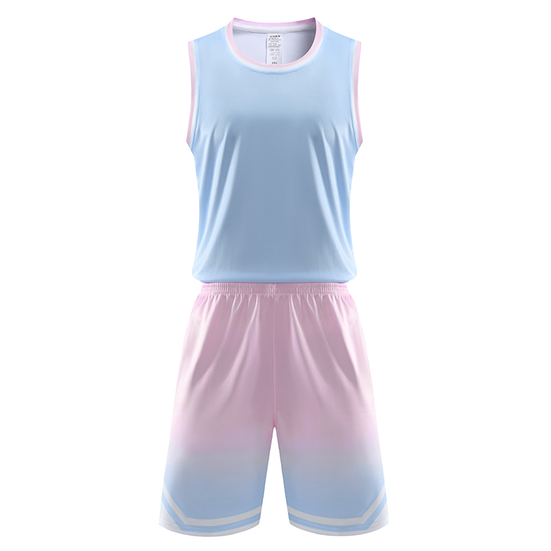 路人王渐变色女款运动篮球服套装120-1919图3