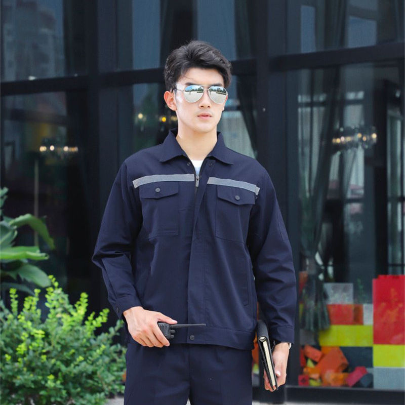 全工艺涤棉细斜纹反光条工装上衣B06-SL801-SL810图11