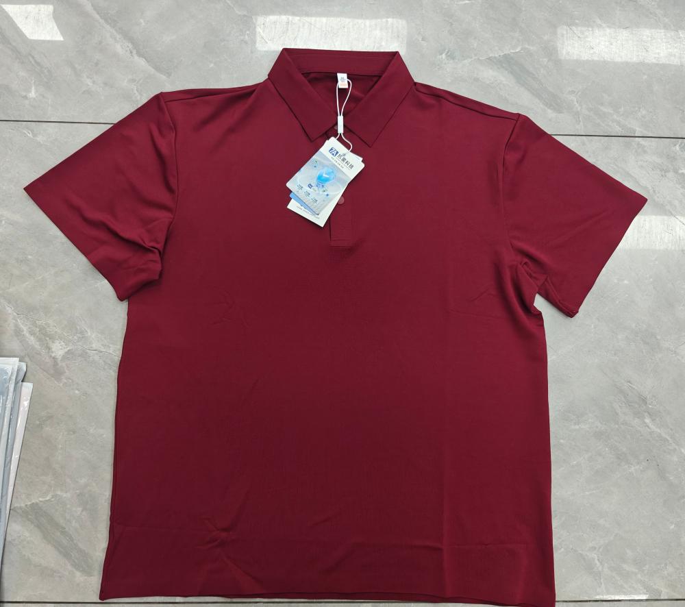 200g50支冰丝仿棉氨纶网眼翻领POLO衫7700